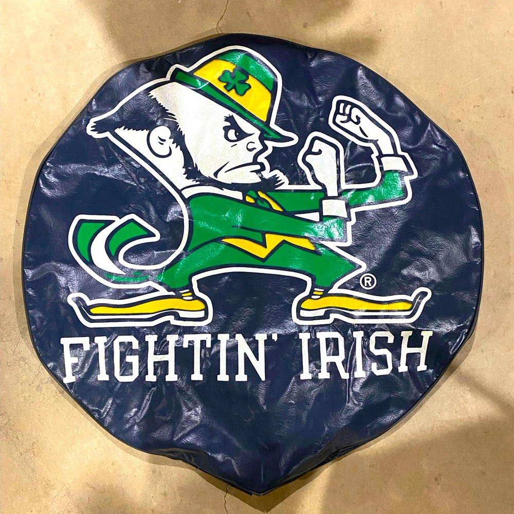 23 inch diameter Fighting Irish tire cover